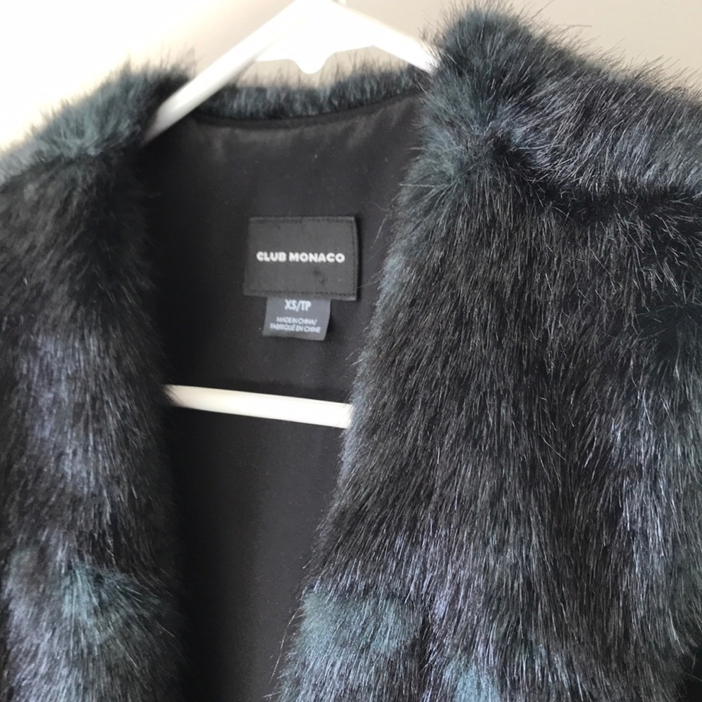 In perfect condition Club Monaco faux fur vest